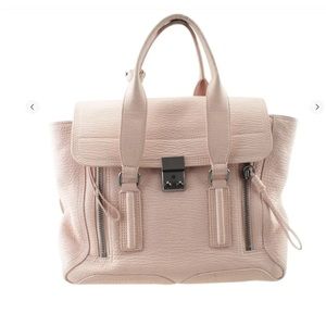 STUNNING 3.1 Phillip Lim Pashli zipper blush beige leather satchel bag $900+tax!